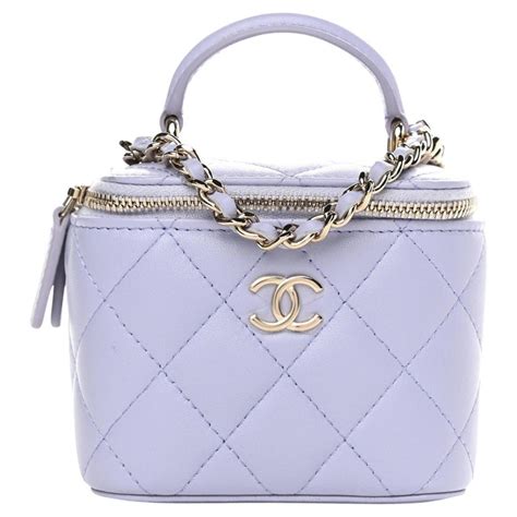 chanel vanity case purple